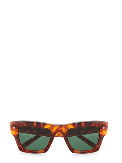 Shop Valentino Eyewear Square Frame Sunglasses In Multi