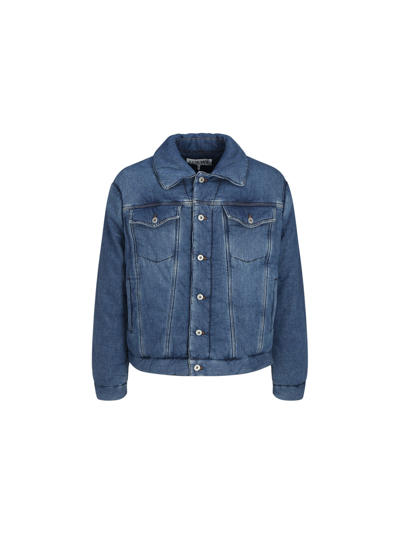 Shop Loewe Men's Blue Other Materials Jacket