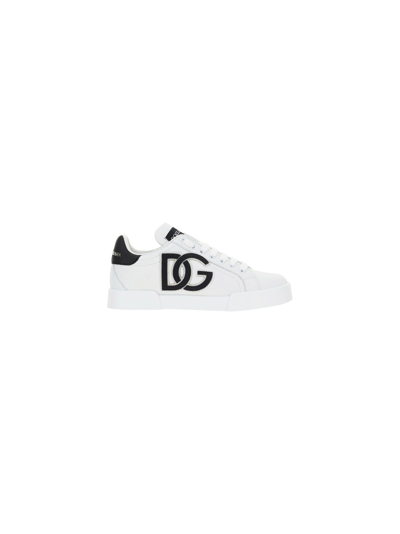 Shop Dolce E Gabbana Women's White Other Materials Sneakers