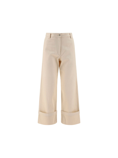 Shop Moncler Women's White Other Materials Pants