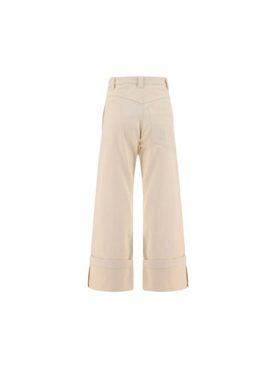 Shop Moncler Women's White Other Materials Pants