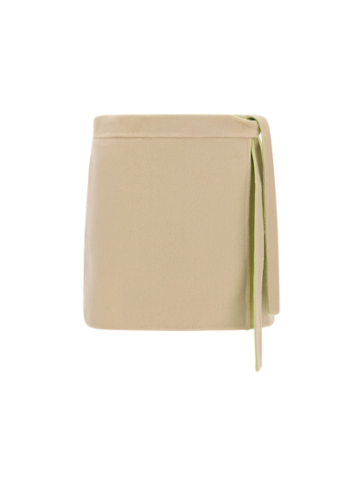 Off-white Skirt In Beige