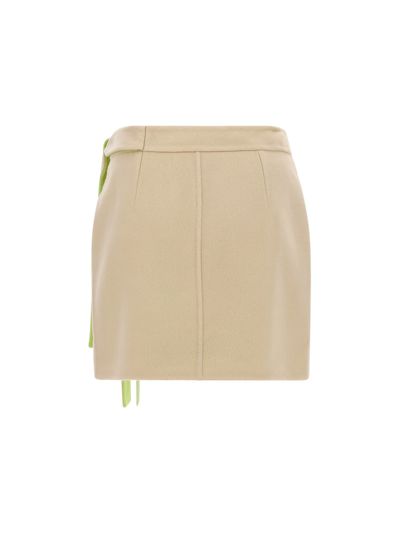 Shop Off-white Women's Beige Other Materials Skirt