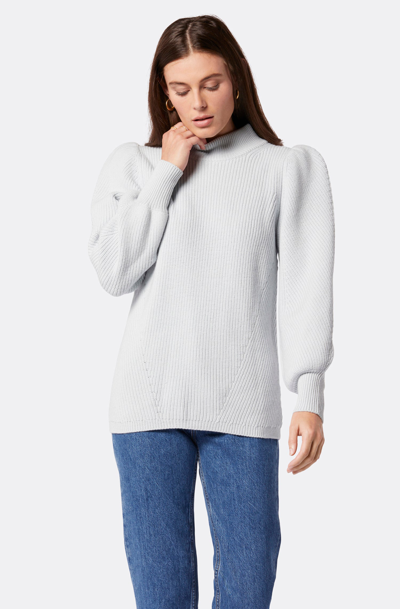 Shop Joie Tandou Mockneck Wool Sweater In Blue