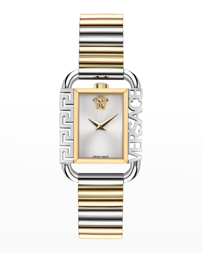 Shop Versace Flair Bracelet Watch, Two-tone In Two Tone