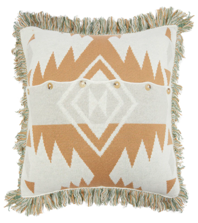 Shop Alanui Icon Wool-blend Jacquard Cushion