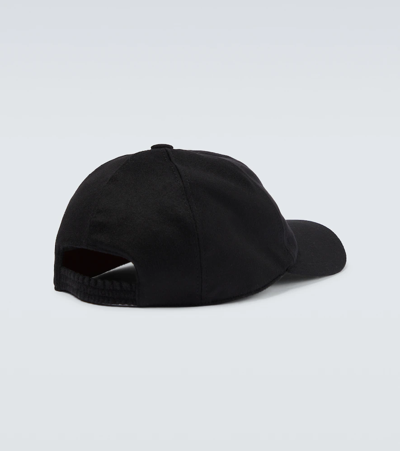 Shop Loro Piana Cashmere Baseball Cap In Black