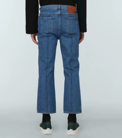 Shop Jw Anderson Chainlink Slim Jeans In Light Blue