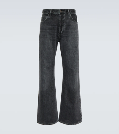 Shop Acne Studios Bootcut Jeans In Black