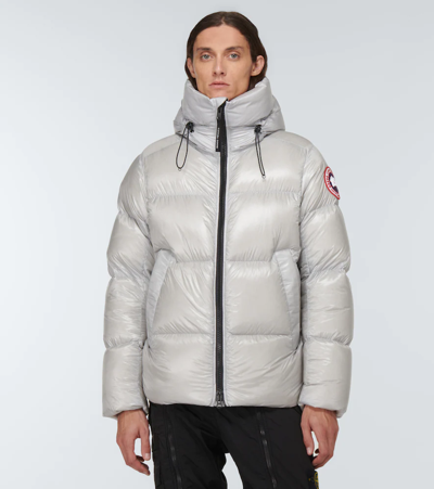 Shop Canada Goose Crofton Puffer Jacket In Silverbirch