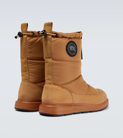 Shop Canada Goose Crofton Fold-down Boots In Sandalwood/camel