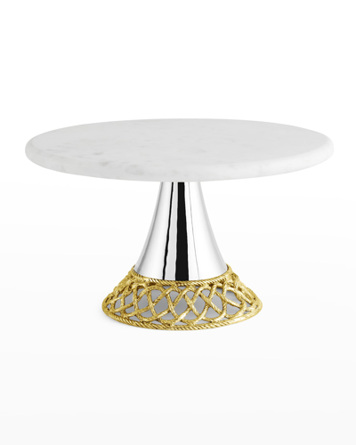 Shop Michael Aram Love Knot Marble Cake Stand