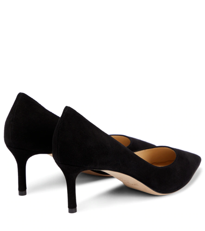 Shop Jimmy Choo Romy 60 Suede Pumps In Black