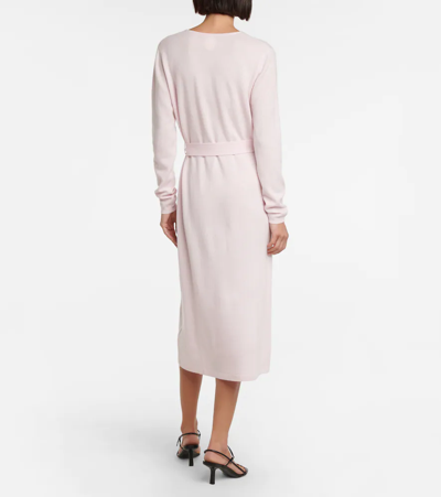 Shop Jardin Des Orangers Virgin Wool And Cashmere Wrap Dress In 225-60