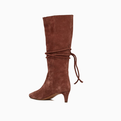 Shop Forte Forte Boots In Suede In Caju