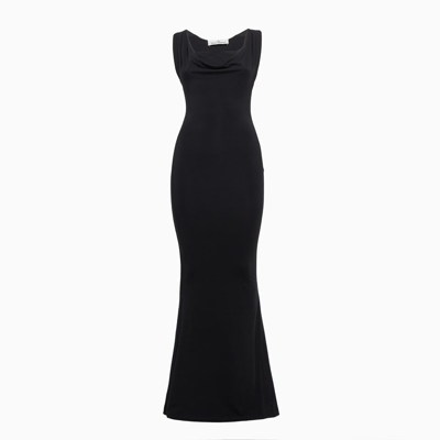 Shop Vivienne Westwood Long Liz Jersey Dress In Black