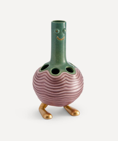 Shop L'objet Haas Small Simon Vase In Multi-coloured