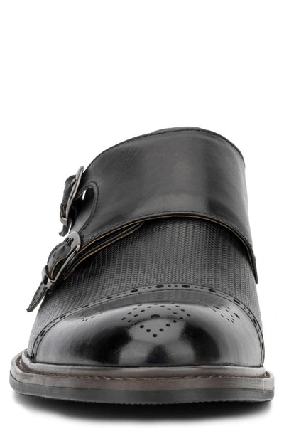 Shop Vintage Foundry Morgan Monk Strap Leather Loafer In Black