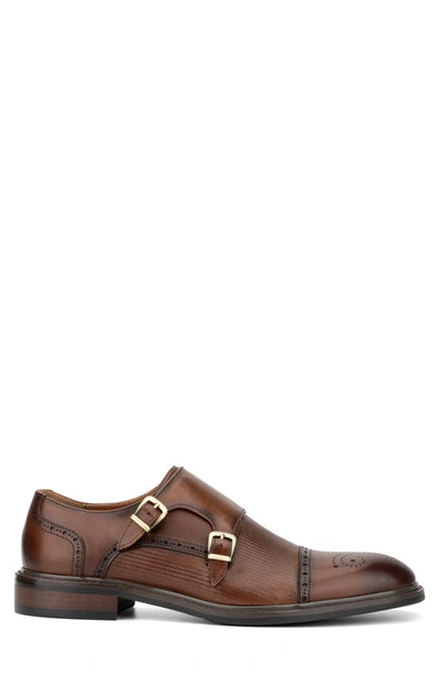 Shop Vintage Foundry Morgan Monk Strap Leather Loafer In Tan