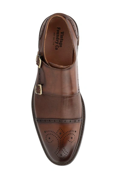 Shop Vintage Foundry Morgan Monk Strap Leather Loafer In Tan