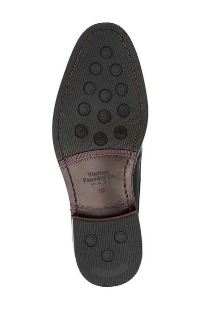 Vintage Foundry Morgan Monk Strap Leather Loafer In Black