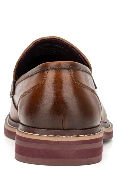 Shop Vintage Foundry Scott Leather Penny Loafer In Tan