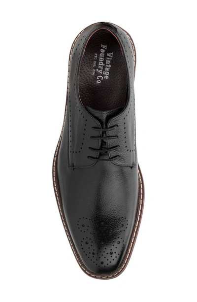 Shop Vintage Foundry Smith Brogue Leather Derby In Black
