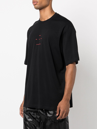 Shop Song For The Mute Men Logo Oversized Tee In Black