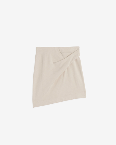 Shop Iro Veig Asymmetrical Skirt In Natural White