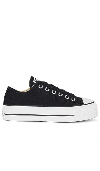 Shop Converse Chuck Taylor All Star Canvas Platform Sneaker In Black & White