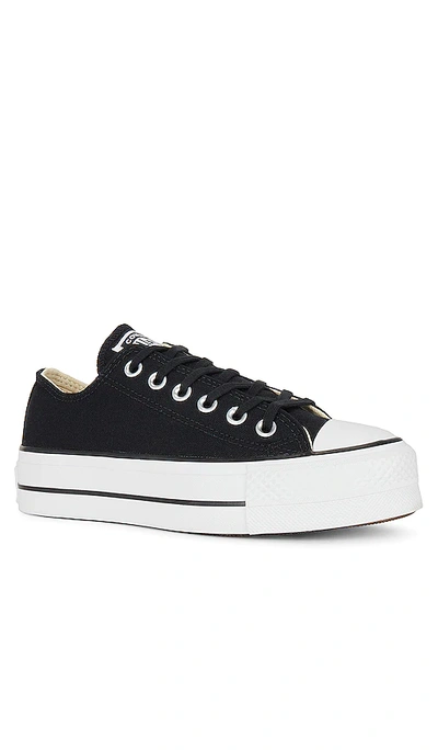 Shop Converse Chuck Taylor All Star Canvas Platform Sneaker In Black & White