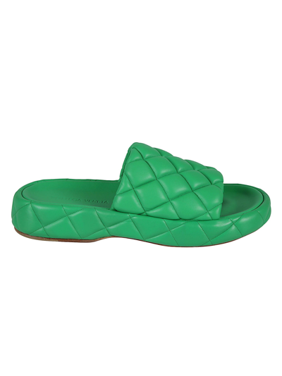 Shop Bottega Veneta Padded Sandals In Parakeet
