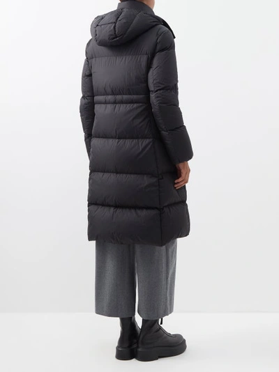 Moncler Brouffier Long Down Jacket In Black | ModeSens