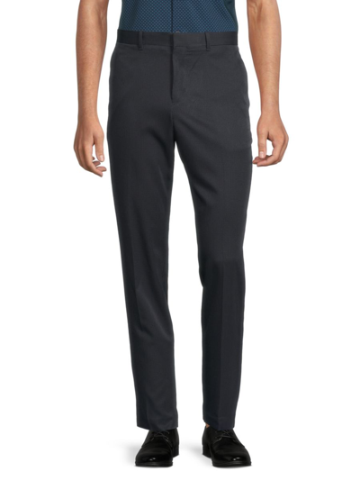 Shop Perry Ellis Men's Modern Straight Pants In Charcoal
