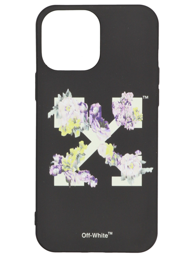 Shop Off-white Flowers Arrow I-phone Case In Black