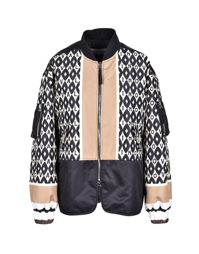 Shop Valentino Womens Black / Beige Jacket