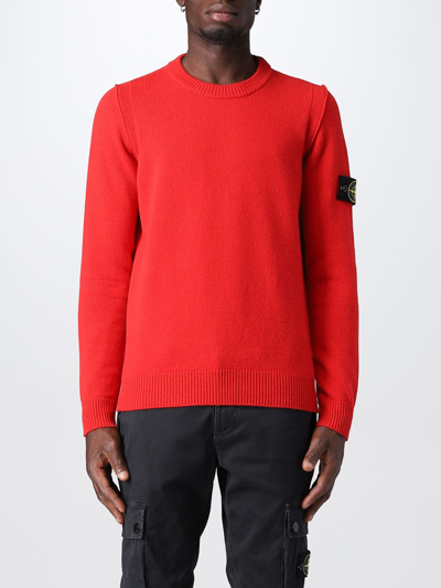 Shop Stone Island Jumper  Men In Red