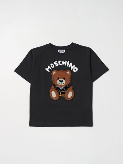 Shop Moschino Kid T-shirt  Kids Color Black