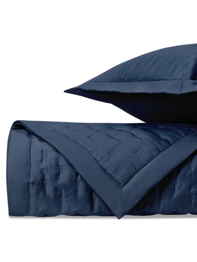 Shop Home Treasures Fil Coupe Quilted King Coverlet & Shams Set In Navy Blue