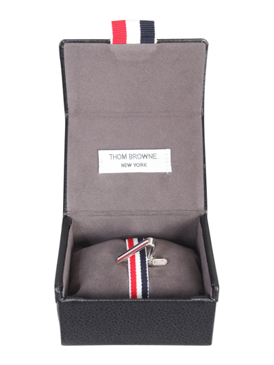 Shop Thom Browne Tie Clip In Silver