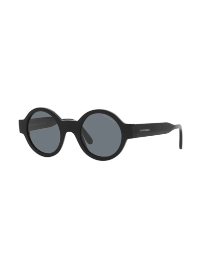 Shop Giorgio Armani Ar 903m Round-frame Sunglasses In Schwarz