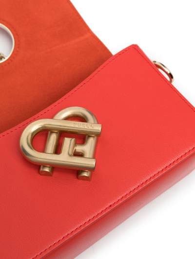 Shop Furla Mini Ciliegia Crossbody Bag In Orange