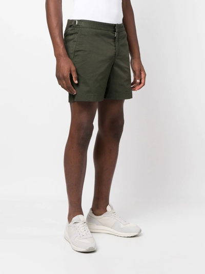 Shop Orlebar Brown Bulldog Twill Shorts In Grün