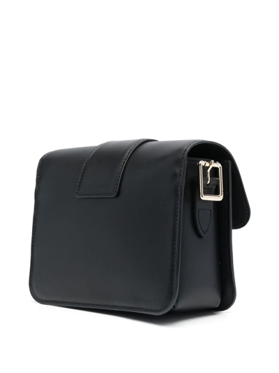 Longchamp Logo-plaque Cross Body Bag In Black
