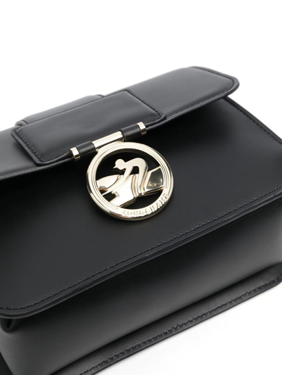 Longchamp Logo-plaque Cross Body Bag In Black
