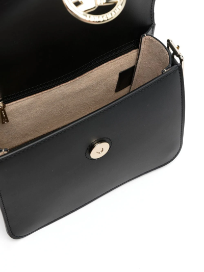 Longchamp Logo-plaque Cross Body Bag In Black