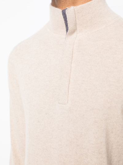 Shop N•peal Knitted Cashmere Jumper In White