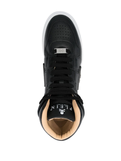 Shop Philipp Plein Hexagon Hi-top Sneakers In Black