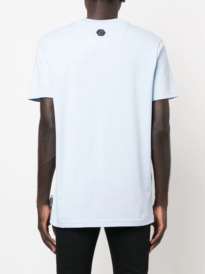 Shop Philipp Plein Skull-print Short-sleeve T-shirt In Blue