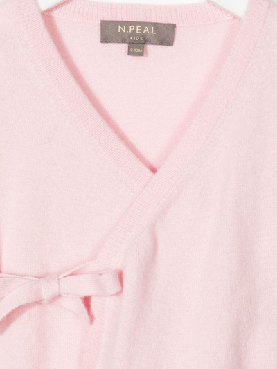 Shop N•peal Cashmere Wrap Cardigan In Pink